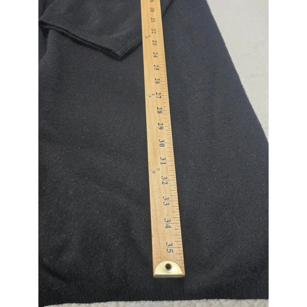 ARLOTTA Black 100%‎ Cashmere Hooded Long Open Front Cardigan Sweater